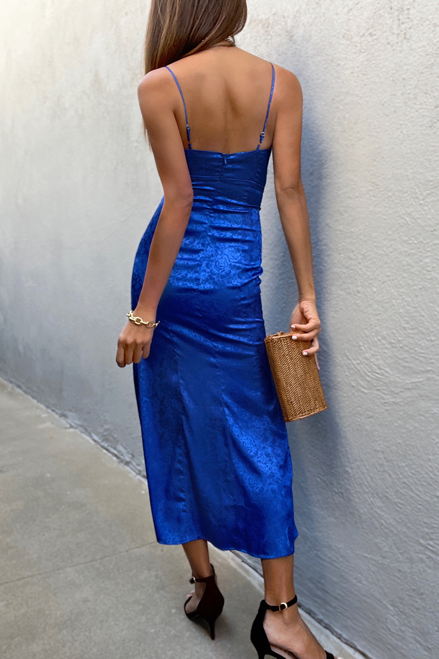 Rosalia Midi Dress - Royal Blue